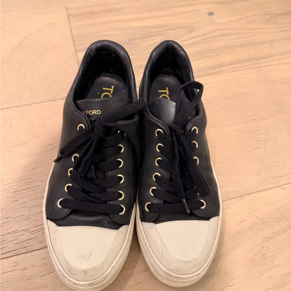 Tom Ford Black and White Women's Sneakers Size 37
